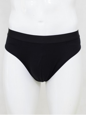 Quần lót nam Brief Cotton Đen XXL