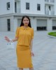 Set váy cổ tròn Vàng M